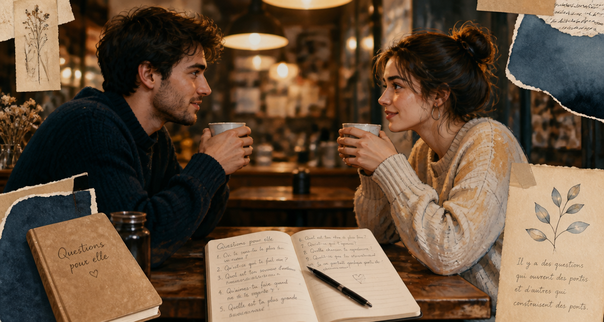 1000 questions à poser à une fille carnet café