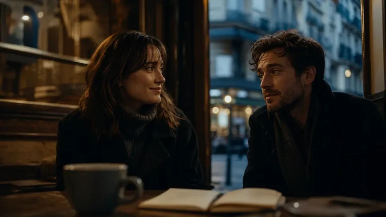 À quoi pense un homme quand une femme lui plaît, dans un café parisien