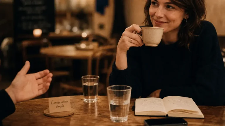 comment draguer une fille : conversation simple au café, approche naturelle