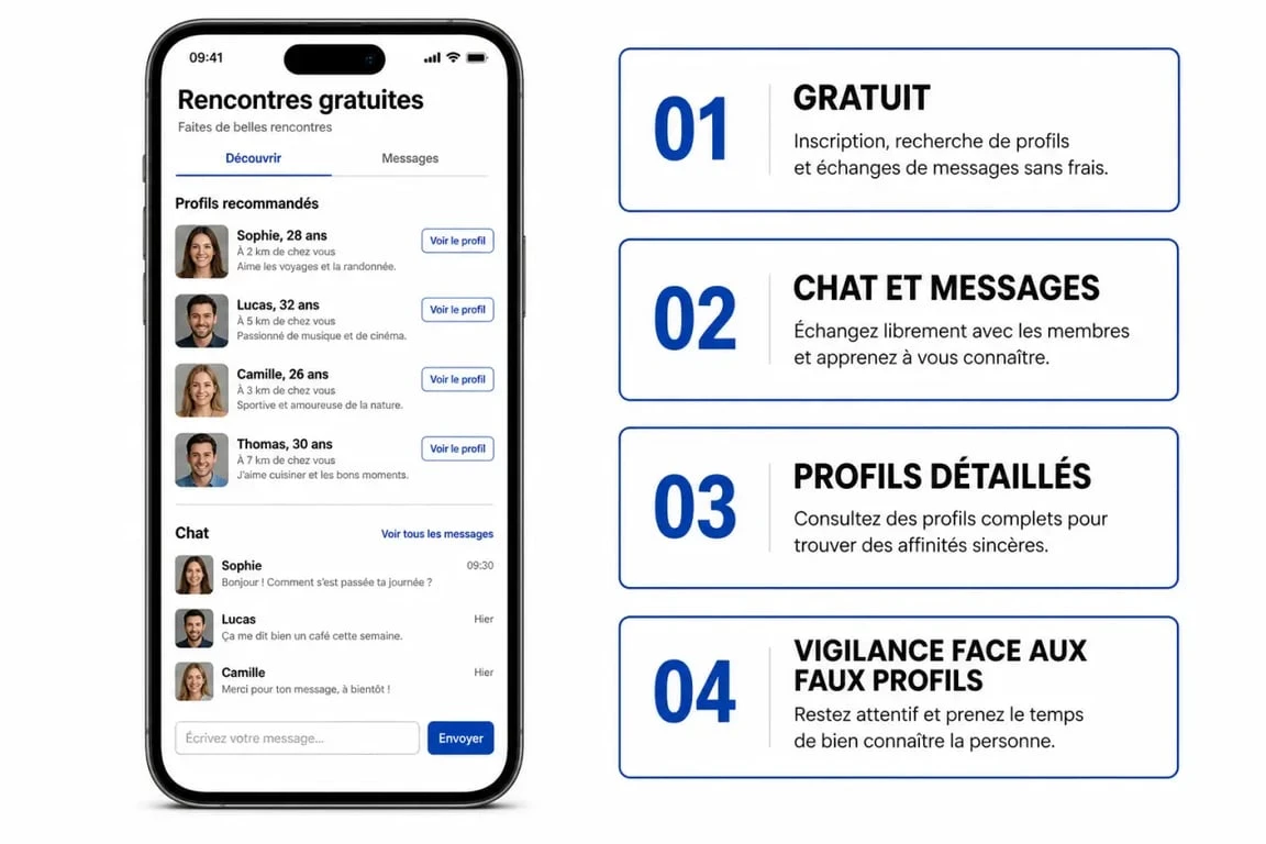 Site de rencontre oulfa : synthèse visuelle des fonctionnalités, de la gratuité et des points de vigilance